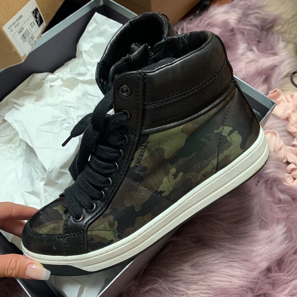 Prada hightop sneakers